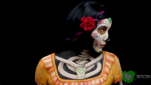 Colorful Sugar Skull Makeup Tutorial | Stunning Day of the Dead Look