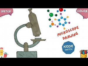 How to draw Microscope | easy science drawing |lab equipment sketch | step by step guide