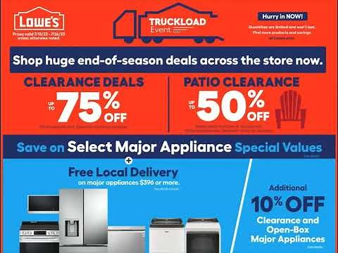 Lowe’s Weekly Ad July 13 – July 26, 2023. Clearance Deals!