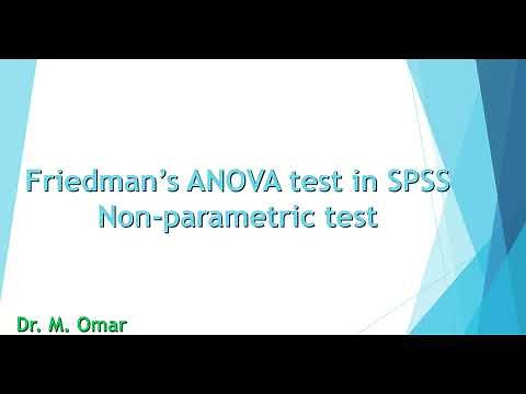 Non-parametric Friedman's ANOVA test in SPSS tutorial
