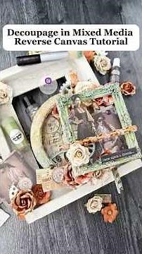How to Create a Stunning Mixed Media Canvas | Layered Texture Art with Finnabair Moulds and Tissues