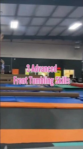 3 Advanced Front Tumbling Skills #gymnasticsskills