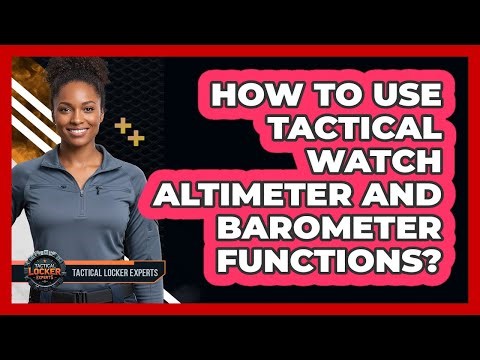 How To Use Tactical Watch Altimeter And Barometer Functions?
