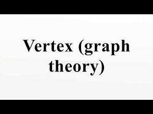 Vertex (graph theory)