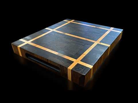 DIY End Grain Cutting Board | Elegant Wood Pattern Step-by-Step