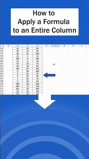 How to Apply a Formula to an Entire Column in Excel
