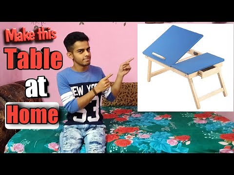 How to make a drawing table at home with Cardboard.