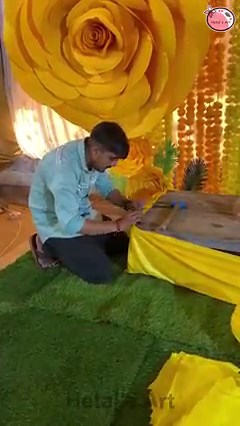 Yellow party decoration ideas that'll put you in the mood to say "I do" - themes & decoration | Hetal's Art