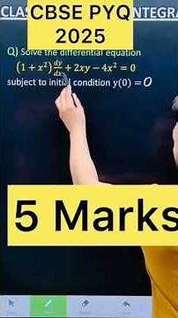 Q) Solve the differential equation (1+𝑥^2 ) 𝑑𝑦/𝑑𝑥+2𝑥𝑦−4𝑥^2=0 subject to initial conditi