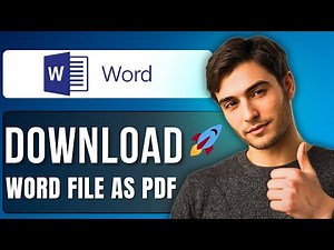 How to Download Word File as PDF | Step-by-Step Guide