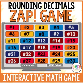 Rounding Decimals Game 5th Grade - Nearest Whole, Tenth, Hundredth Math Review
