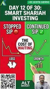 I Stopped My SIP for 6 Months... Here is What I Lost 📉 (Day 12) DO NOT Stop Your SIP! 🛑