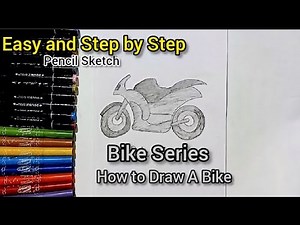 How to Draw a Realistic Bike with Pencil | Easy Bike Sketch for Beginners | Step by Step Drawing