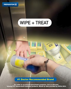 4.2K views · 695 reactions | ready for Better Relief? Wipe + Treat w/ Medicated Wipes & Rapid Relief Spray w/ Lidocaine to enter a new realm of Better Relief  #1 dr. recommended  | Preparation H | Facebook