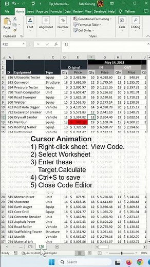 Highlight Active Cell in Excel - Excel Tips and Tricks