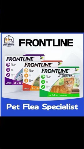 FRONTLINE Plus Pet flea controlcats deworming Cat and dogs flea removal Anti Kutu Kucing