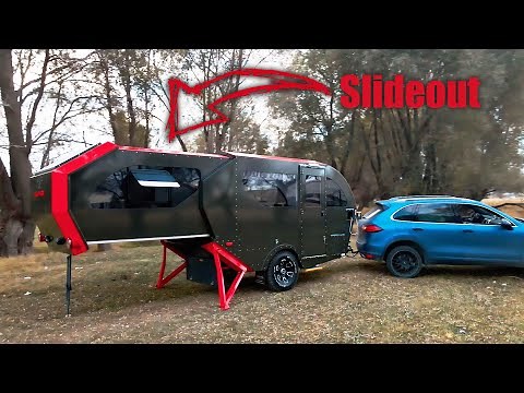 Expandable Camper for adventure seekers. Ample room for a party! Campervan Raptor XC teardrop