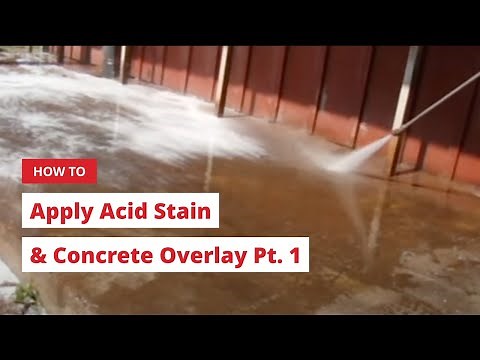 How to Apply Concrete Overlay for Acid Staining