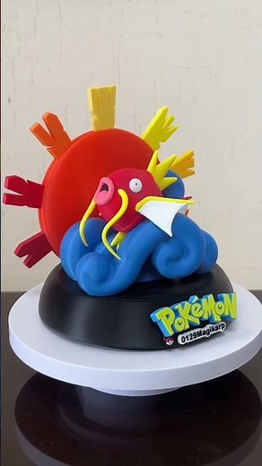 3D Printed Magikarp Pokémon Figure – Cute & Colorful Design! 💦🧡 #pokemon