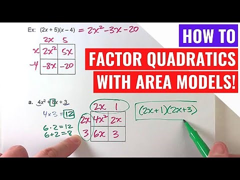 Factoring Quadratics Using Area Models