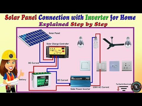 Solar Panel Connection with Inverter for Home / Off Grid Solar Panel System / Explained Step by Step