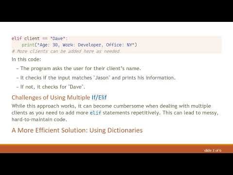 How to Use If/Elif Statements for User Input in Python