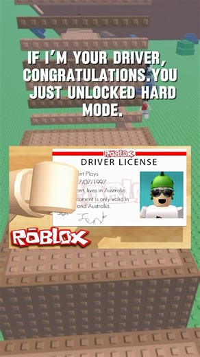 If I’m Your Driver #roblox #relatable #memesdaily #viralshort #rules