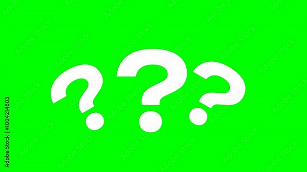 question mark animation pop up question mark flat design andgreen screen alpha looping 4k question mark confused dizzy