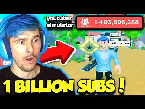 I Got 1 BILLION SUBSCRIBERS In YouTuber Simulator And UNLOCKED THE BEST COMPUTER!! (Roblox)