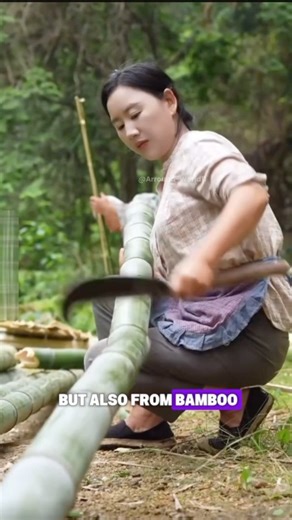 How Bamboo Is Turned Into Paper — Amazing Traditional Method 😱 #shots #viral #ytshorts #fyp