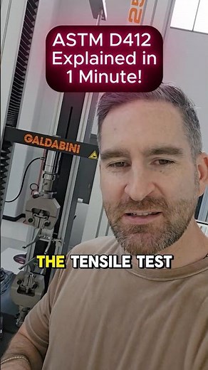 ASTM D412 Tensile Test Explained in 1 Minute!