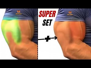 8 BICEPS & TRICEPS SUPER-SET WORKOUT AT GYM / Musculation triceps et biceps en superset