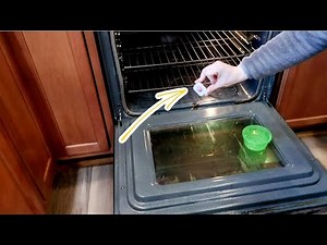 How To Clean Oven Glass Window DISHWASHER TAB | Lazy people Cleaning hacks