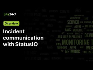 Communicate incidents in real-time with StatusIQ