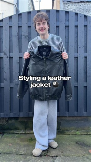 Styling a leather jacket 🎱 | Styling Leather Jackets