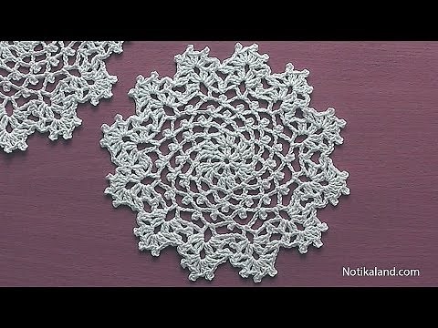 How to crochet a doily Part 1 Easy Crochet Doily for Beginners Step by step Tutorial