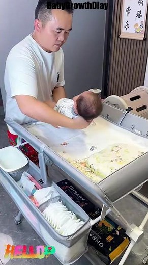 How Do I Make Diaper Changes Easier? Meet the Foldable Baby Diapers Changing Table!#Shorts