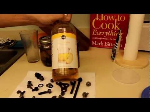 HOW TO remove rust with vinegar