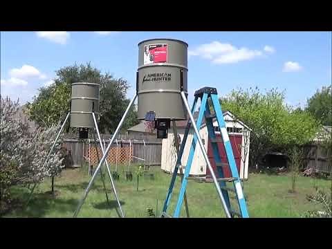 Tripod Deer Feeder - American Hunter 350lb XDE Pro