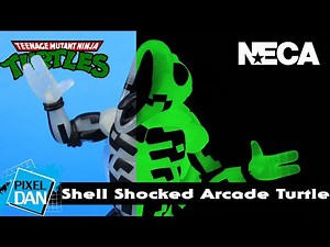 TMNT Shell Shocked Arcade Turtles NECA Toys Loot Crate Figure Review | Teenage Mutant Ninja Turtles