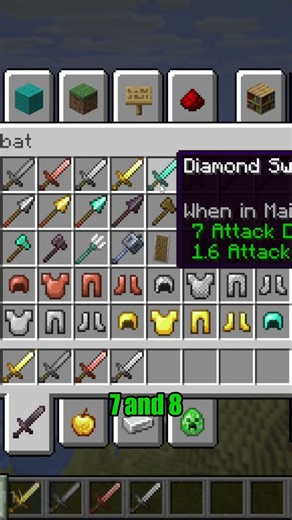 Minecraft Axes Vs Swords in 45 Seconds / all you should know about Swords & Axes #minecraft #shorts