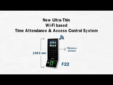 eSSL F22 - Ultra Thin WiFi Based Time Attendance & Access Control System