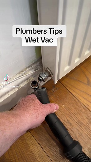 Plumbers tips how drain a radiator use wet vac to empty central heating system #heating #AllenHart #fyp #plumbing #plumber #diy | Allen Hart