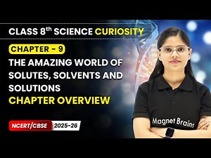 The Amazing World of Solutes, Solvents and Solutions - Chapter Overview | Class 8 Science | Ch 9