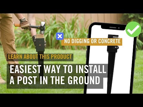 Easily install a wood post in the ground | No digging or concrete | Learn About Our Product: NYS30B