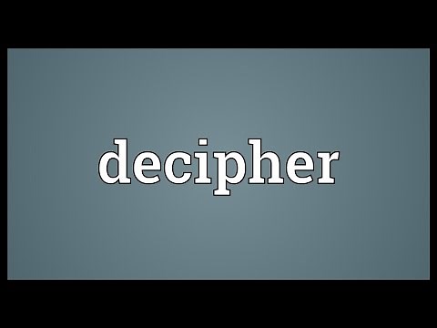 Decipher Meaning