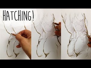 Hatching tutorial - how to use parallel, crosshatching and contour hatching +exercises | Love life drawing