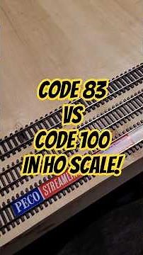 Tiny Train Tuesday🚂|Code 100 vs. Code 83 track. Different track types!#hoscale #modelrailway #train