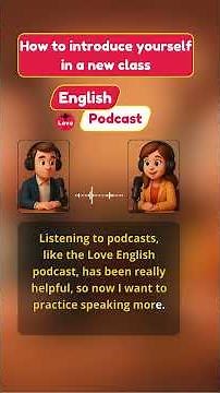 English Podcast: How to Introduce Yourself in Class | Simple English Practice #englishpodcast