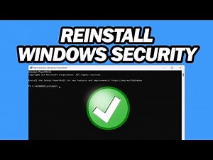 How to Reinstall Windows Security in Windows 11 | Step by Step